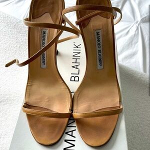 Manolo Blahnik Sandals - Camel